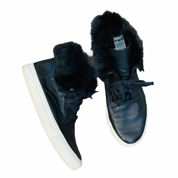 Vince Nyack 'Rabbit Fur High Top Sneaker 8.5 Black
